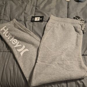 NWT Hurley Light Gray Joggers
